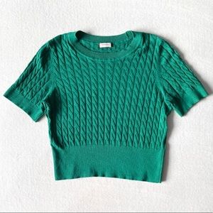 Sunday Best Lightweight Cable Knit Short Sleeve